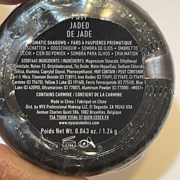 NYX shadow makeup PS11 Jaded De Jade prismatic eyeshadow Sz. 043oz. - Picture 2 of 5